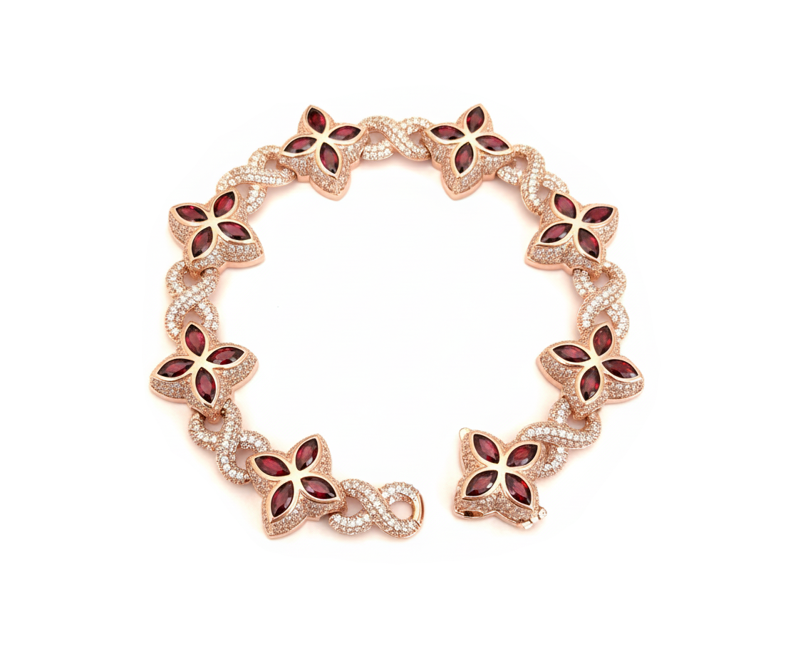 Clover ∞ Bracelet (Rose Gold)
